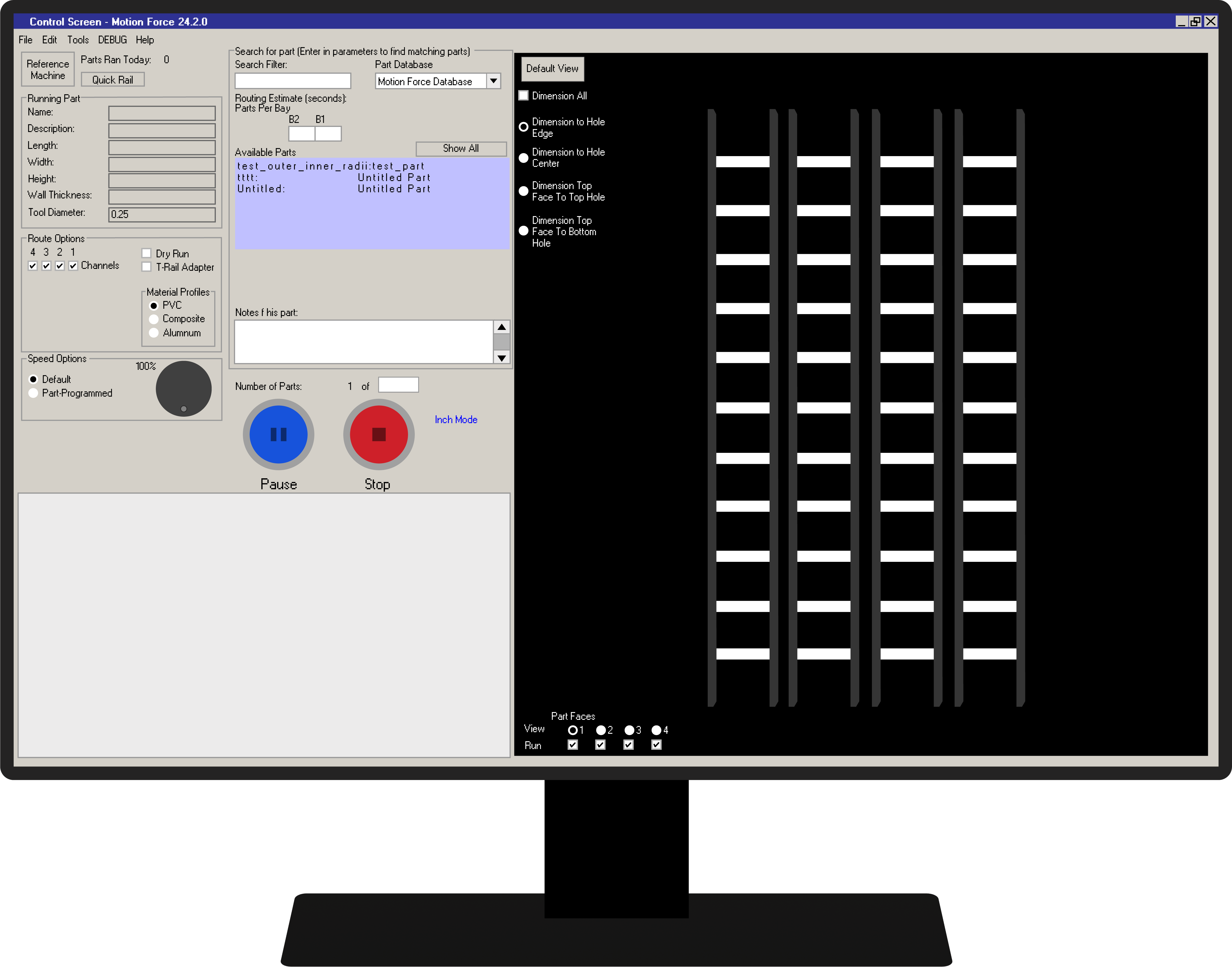 Computer screen vector