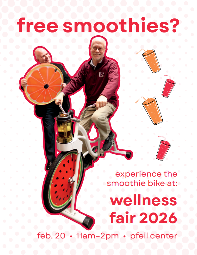 Wellness Fair poster: sign up early for 15-minute intros