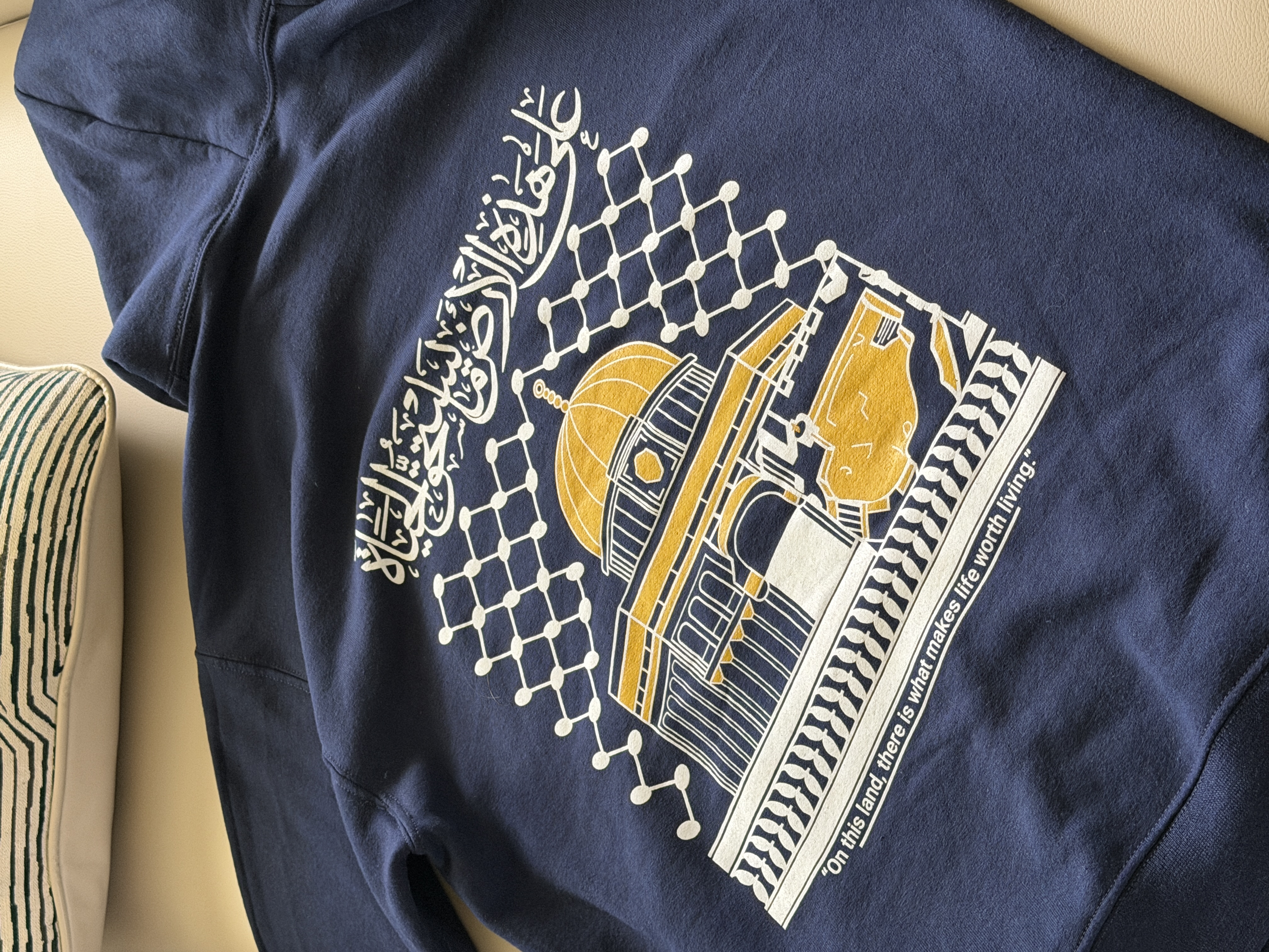 Notre Dame MSA hoodie, back