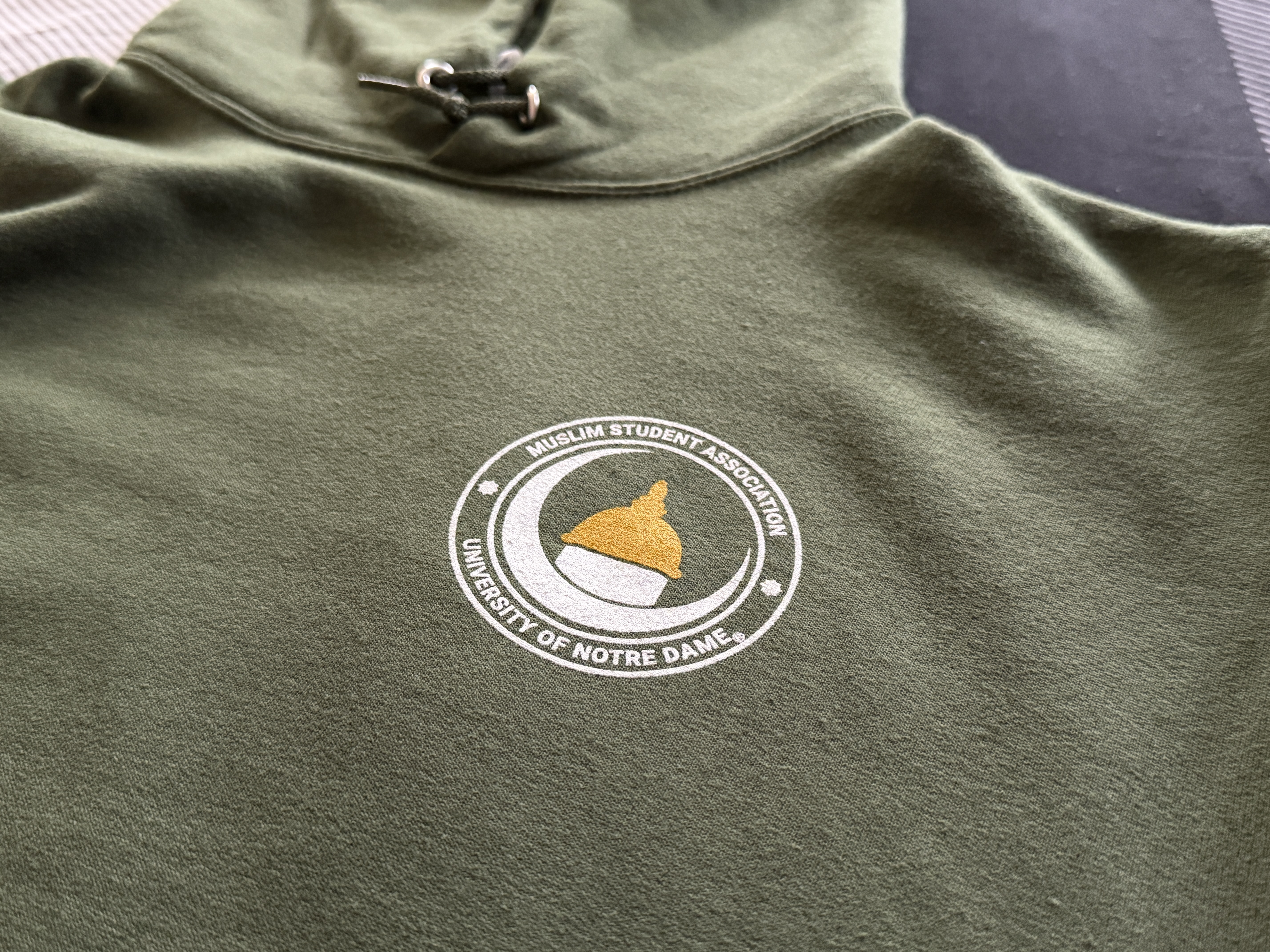 Notre Dame MSA hoodie, front