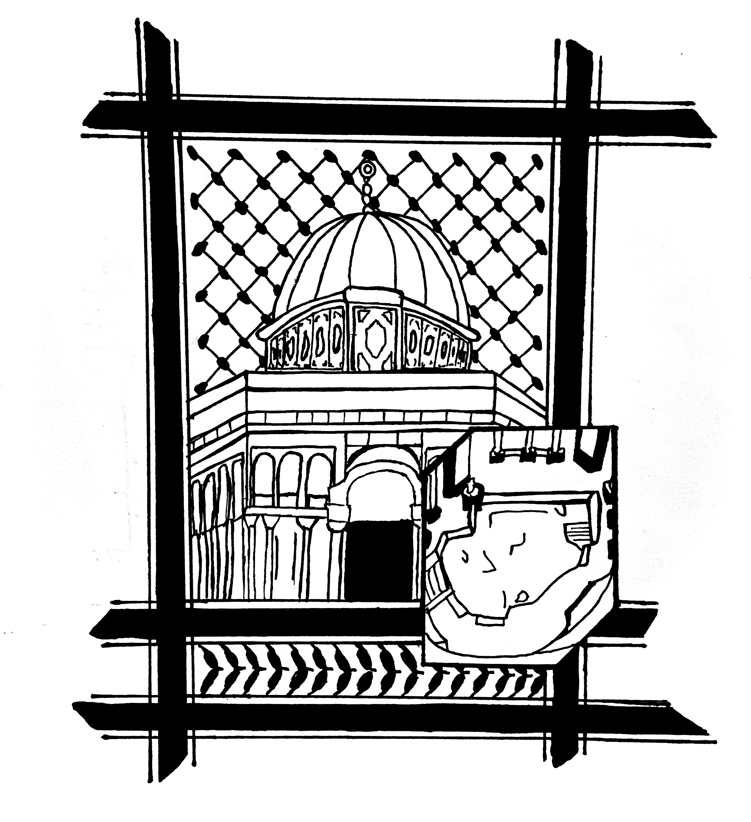 Hand-drawn sketch for the spring merch
