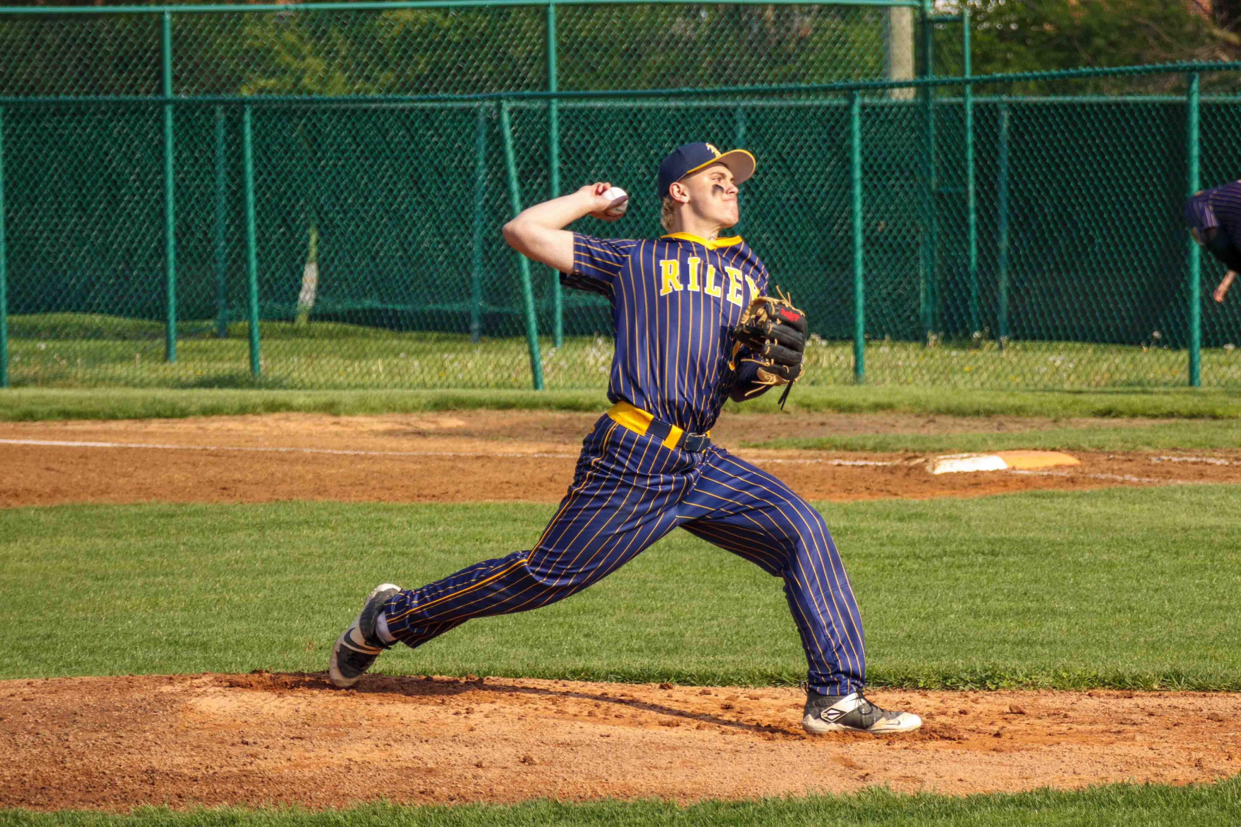 Riley High School baseball game action