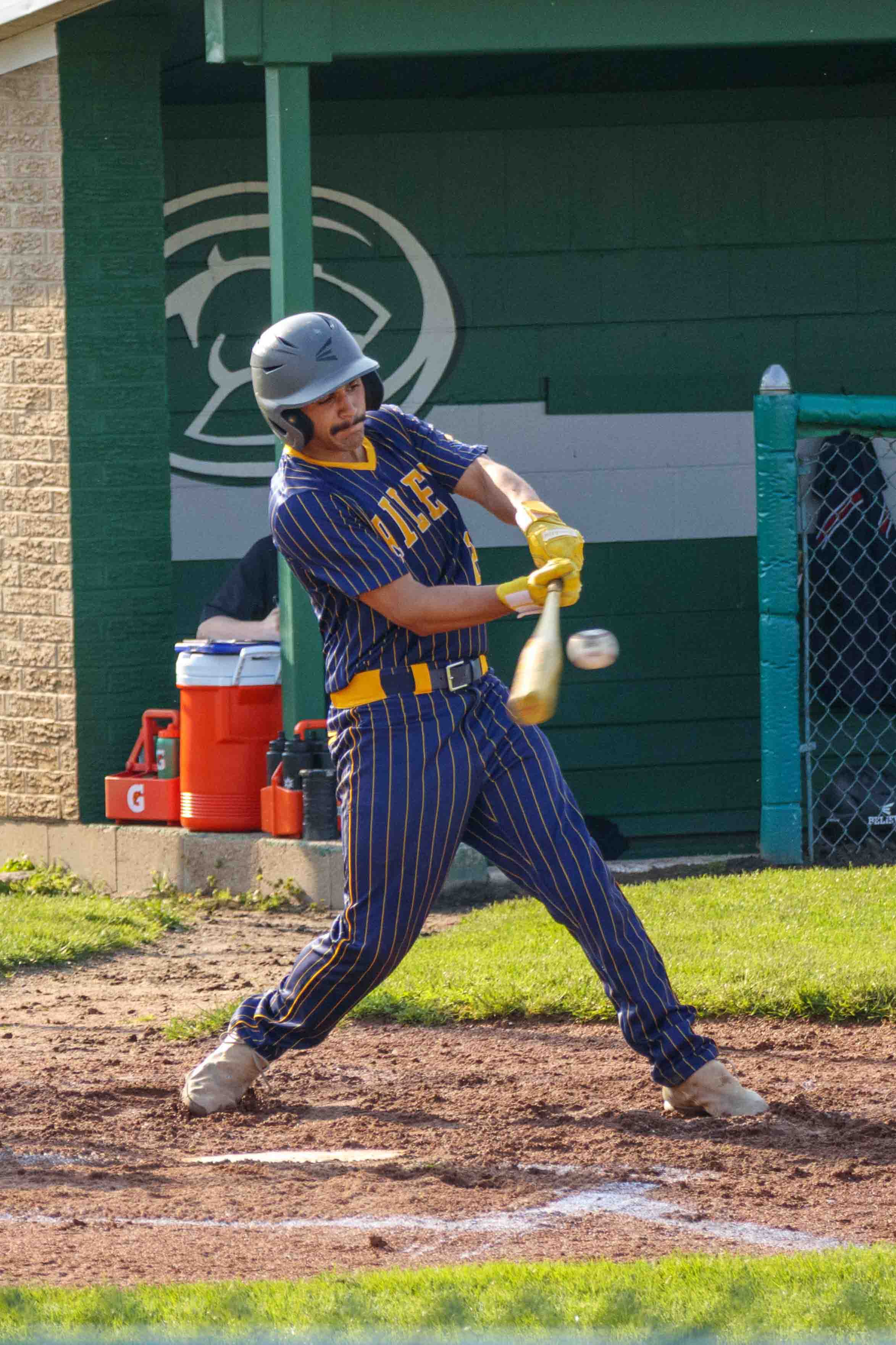 Riley High School baseball game action