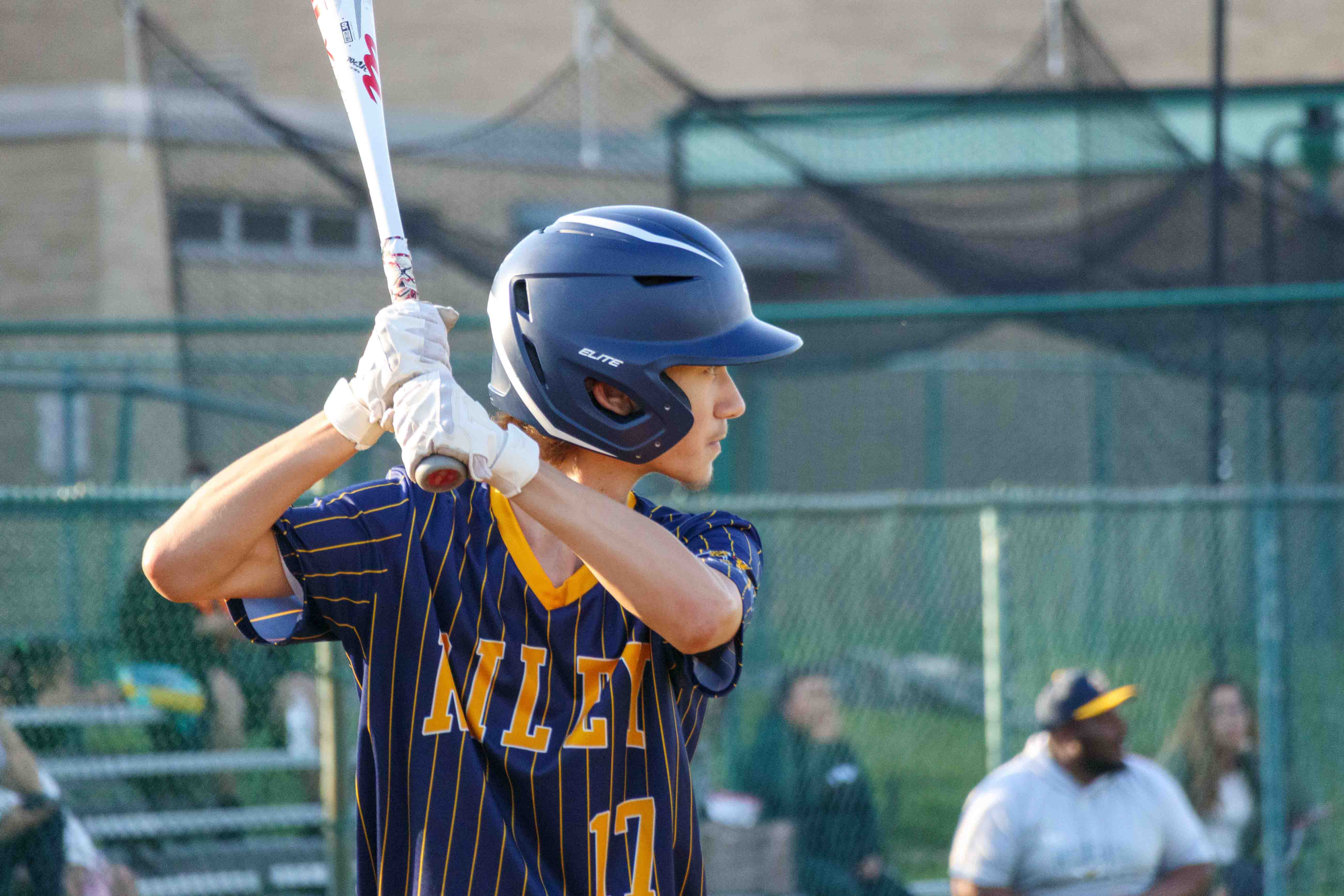 Riley High School baseball game action