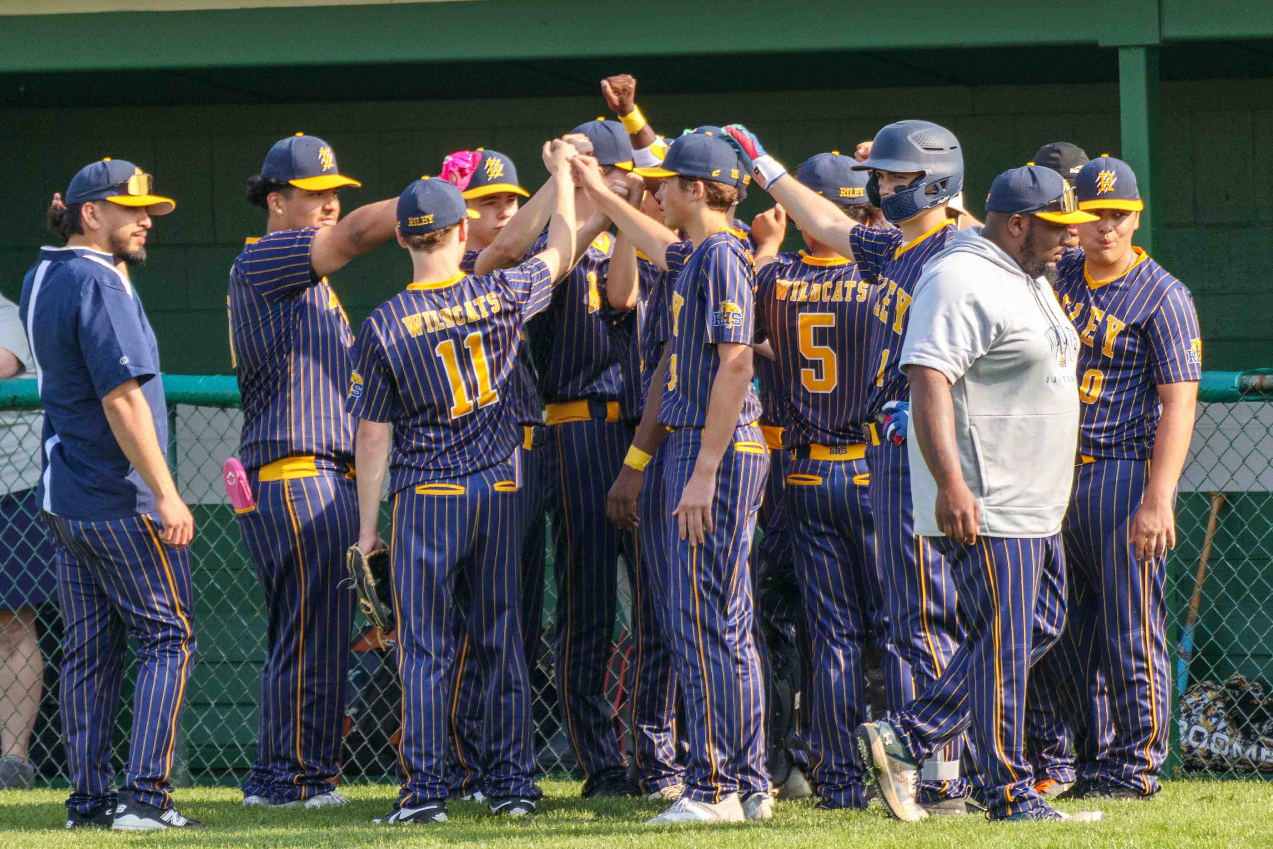 Riley High School baseball players