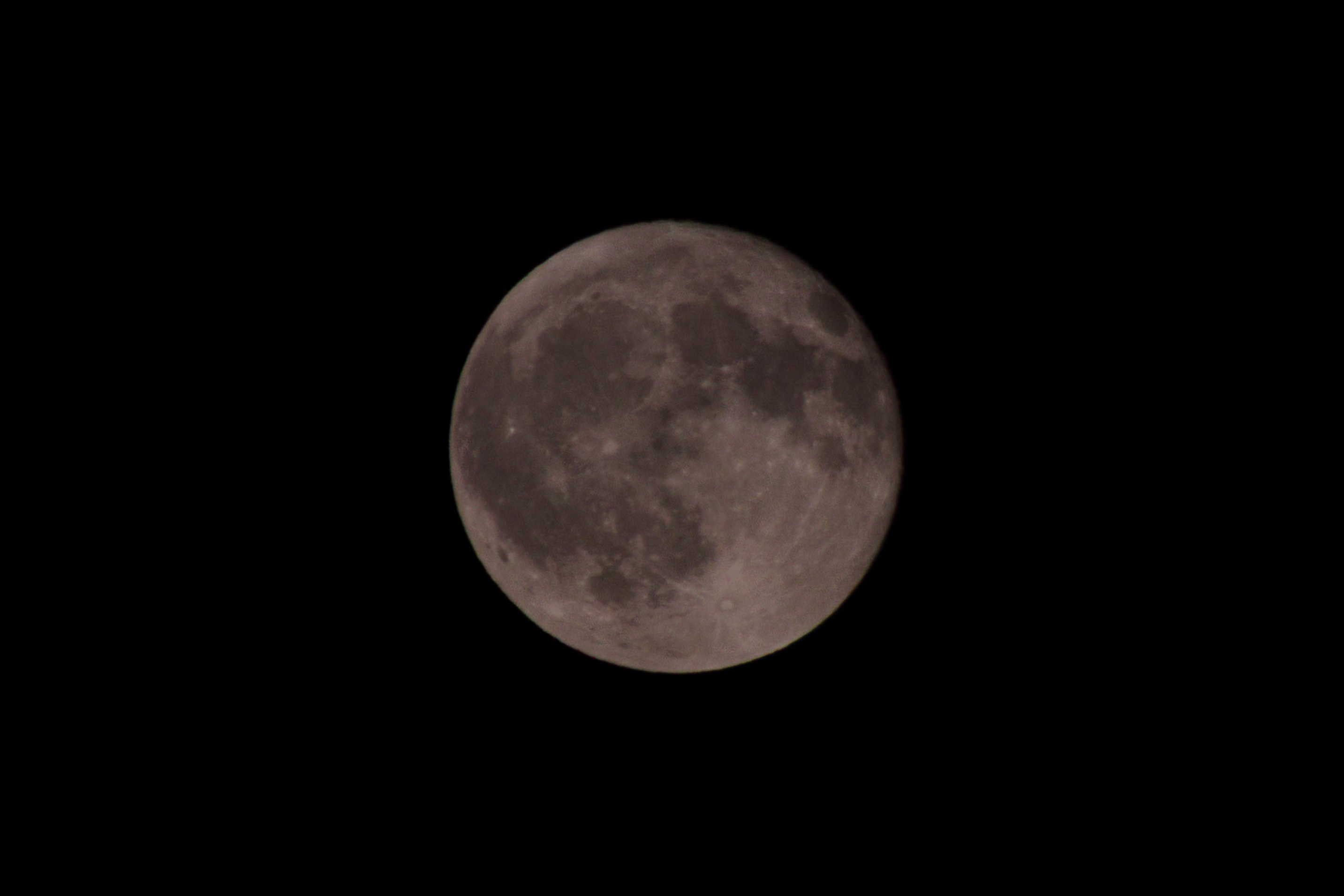 The moon at night